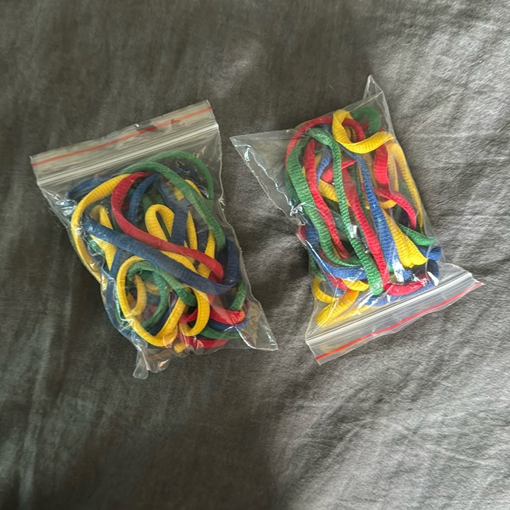 Colorful shoe laces
